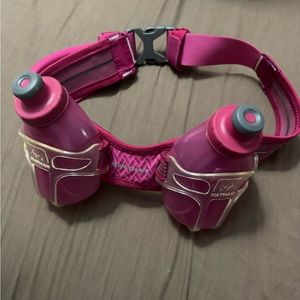 Nathan Fanny Pack Hydration Belt Double Water Bottle Holder Running Bag Hiking